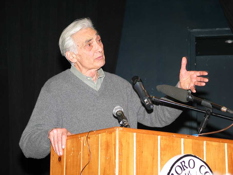 Howard Zinn, who died in 2010, was a professor of political science and wrote extensively about civil rights, anti-war movements and labor history in the U.S.  Photo/Wikimedia Commons 