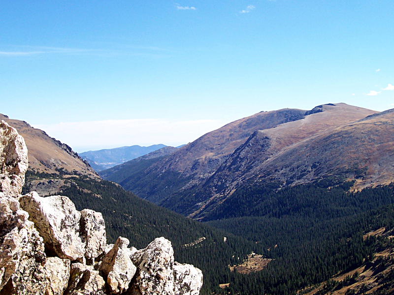 A view of the continental divide, taken near Estes Park, Colorado. Estes Park, a popular resort town, is also the headquarters of Rocky Mountain National Park.  (Photo/Wikimedia Commons)