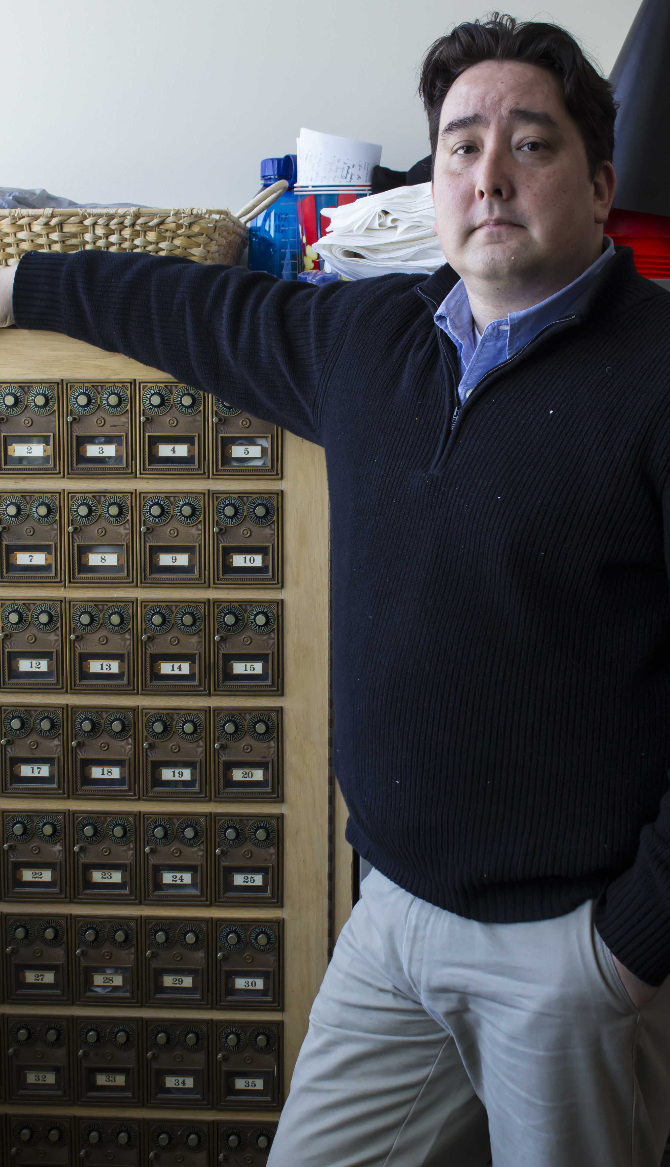 Scott Strittmatter says his door is always open to students. Stop by his office at the SAC 201 anytime. Photo Credit/Leslie Lestinsky