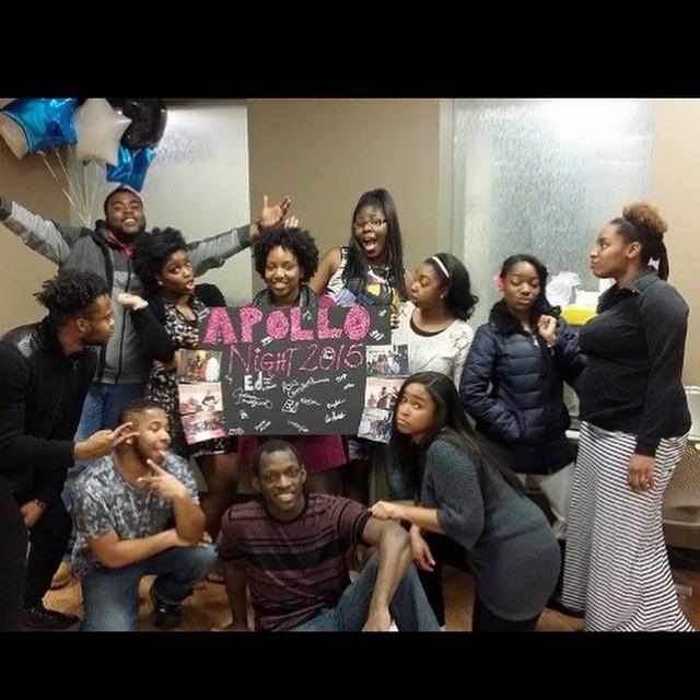 BSU members from far left top row, E'Lexus Thorton, Bryan Sutherland, Jasmine Allen, Caderia Strickland, La'Zhane Chaffers, Asia Carruthers, Sardius Giden, and Brittney Richey. Far left bottom row, Cameron Teague, Pierre Cooks, and Kara Stokes at last year’s Apollo Night. 