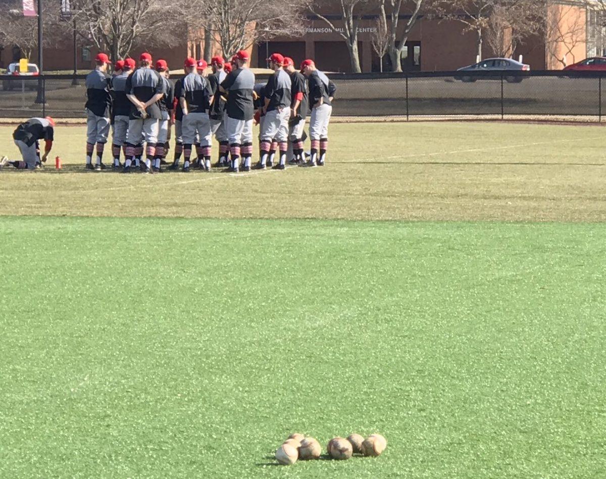 The team prepares themselves during warmups before their Opening Day game.
Photo/Head Coach Michael Huling