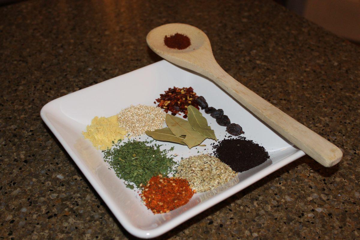An arrangement of herbs to signify the holistic nature of traditional Chinese medicine. Photo By/KATELYN FIRESTEIN
