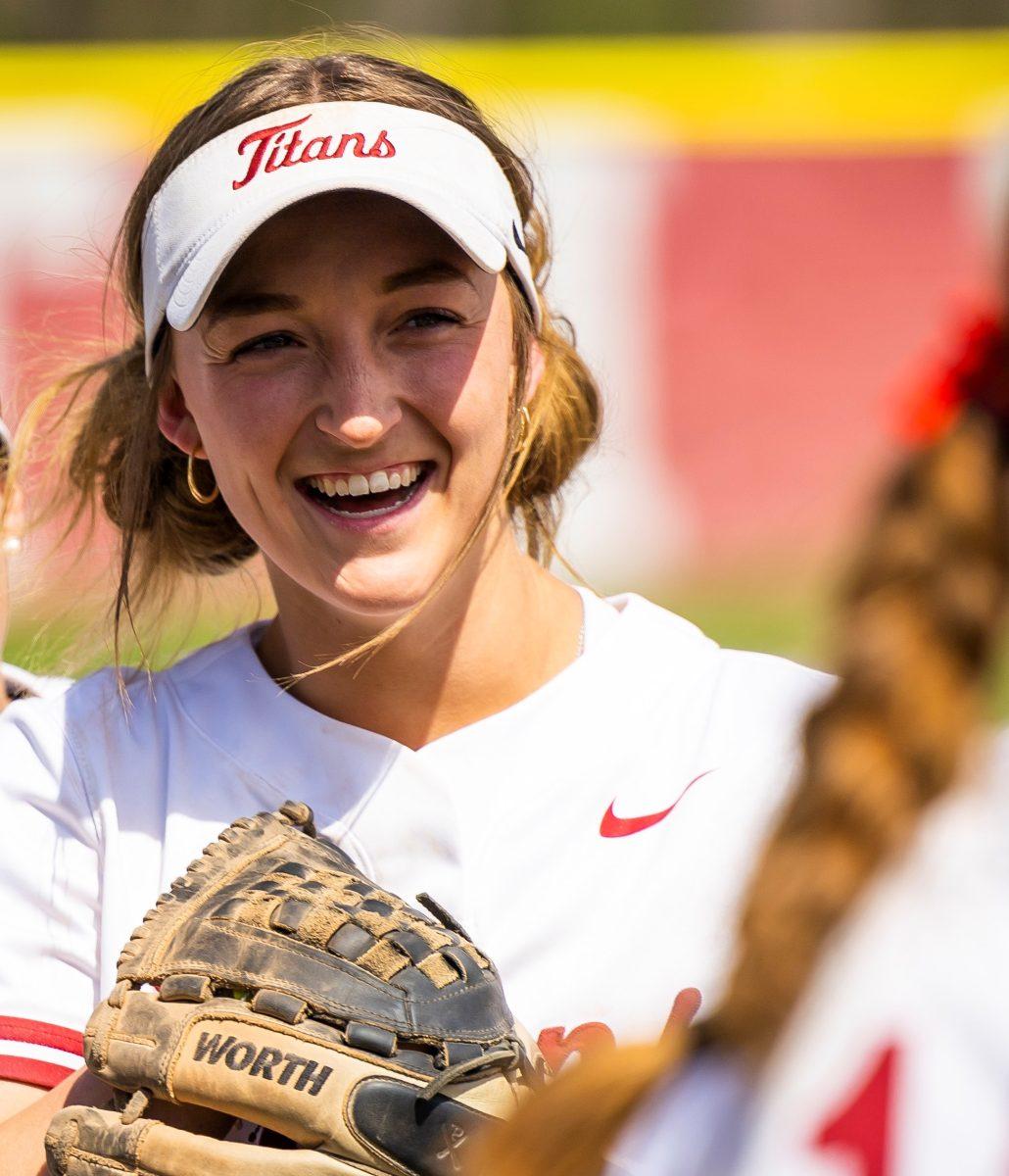 IUSB's Kaylee Darnell (7) during the IUSB vs. Olivet Nazarene softball game Friday, April 14, 2023 at Dick Pfeil Field in South Bend. (Photo by Michael Caterina/Indiana University South Bend)