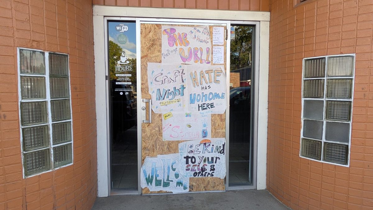 Photo // Ashley Bergeron -
THIS COMMUNITY WILL NOT BE SHAKEN. Inspirational posters from the community show solidarity and support for The Well.
