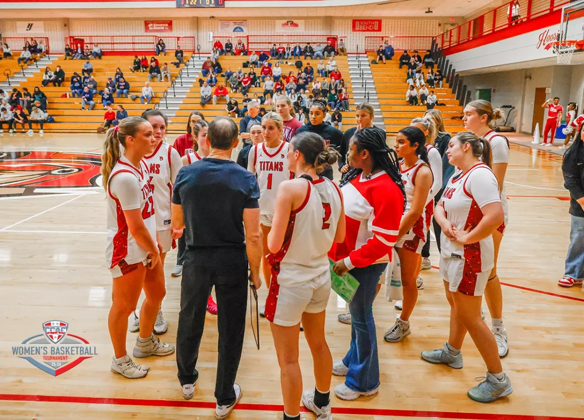 Photo // Bourbonnais III - 
CCAC CHAMPIONSHIP FINALS. It was a long and hard game, but our Titans never gave up, even to the final seconds. Strength, perseverance and determination defined the spectacular display put on by the IU South Bend Titans on Feb.28.
